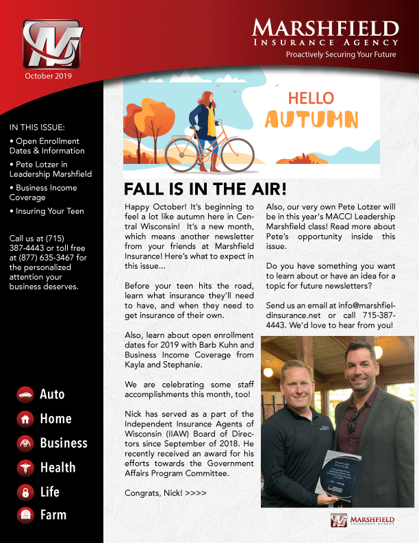 October Newsletter Cover