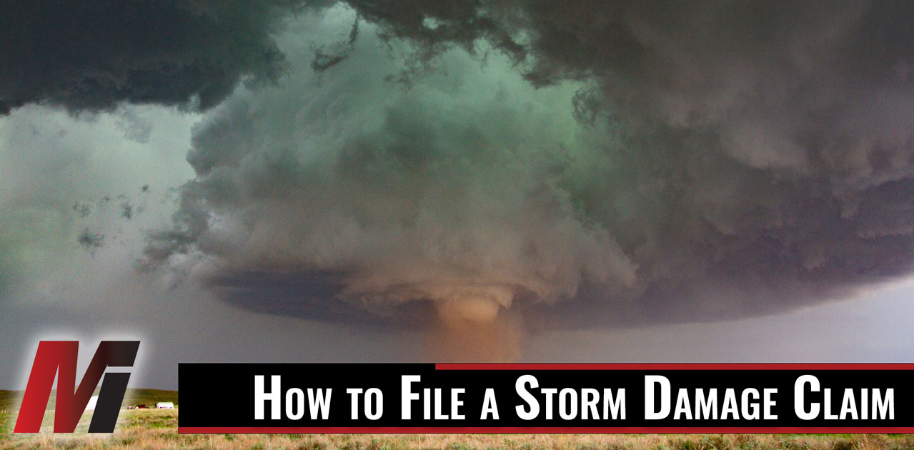 how to file a storm damage claim