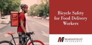 man on bike delivering food